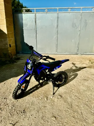 Minimoto elettrica per bambini blu 36v 500w