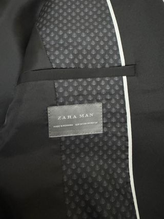 Americana traje Zara negra