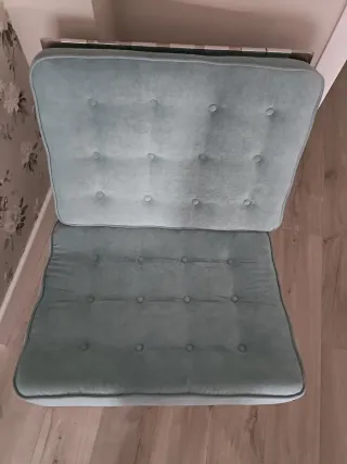 Butaca Barcelona azul tela antimanchas