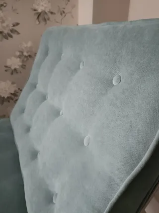 Butaca Barcelona azul tela antimanchas