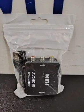 Convertidor RCA a HDMI Mini AV2HDMI 1080P