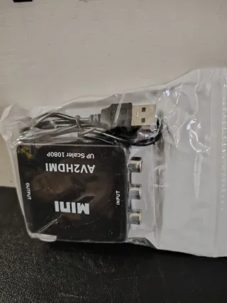 Convertidor RCA a HDMI Mini AV2HDMI 1080P