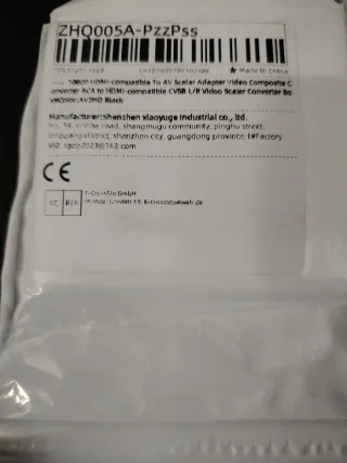 Convertidor RCA a HDMI Mini AV2HDMI 1080P