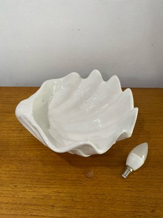 Concha cerámica grande estilo balneario