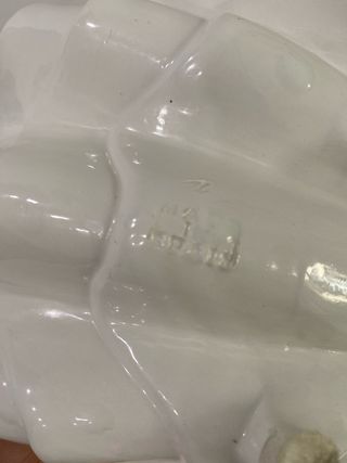 Concha cerámica grande estilo balneario