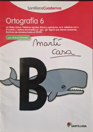 ORTOGRAFÍA 6 SANTILLANA CUADERNOS