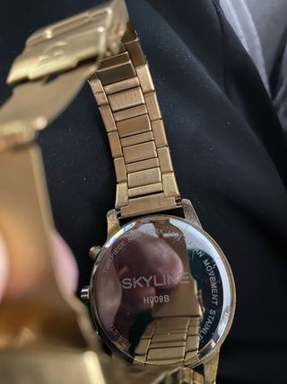 Reloj SKYLINE Hombre Dorado Cronógrafo