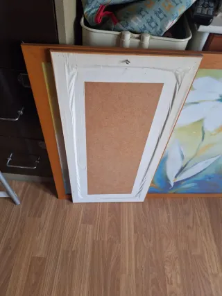 Set 3 Cuadros Flores Blancas.