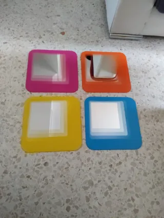 4 Espejos Cuadrados Combinables