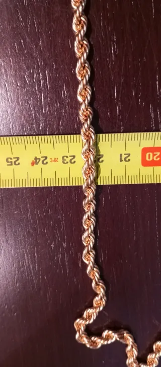 Cadena Solomonica Oro de Ley 18k