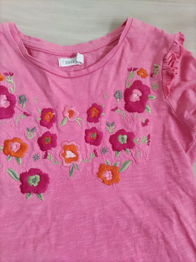 Lote 2 camisetas niña algodón