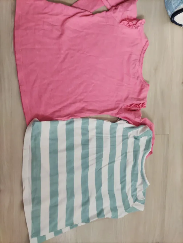 Lote 2 camisetas niña algodón