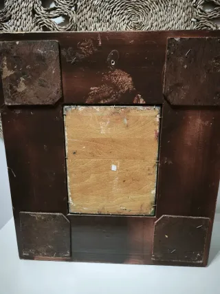 2 Pintura al óleo Niña con flores y niño