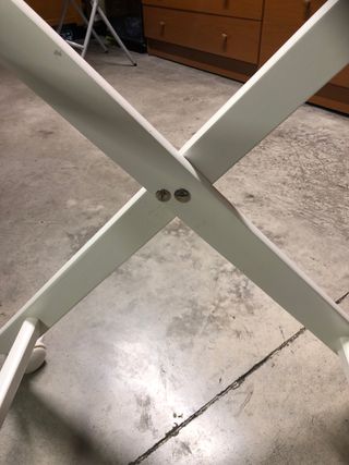 Bastidor cambiador bebé madera con ruedas