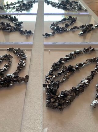 Opera d'arte piombo su plexiglass