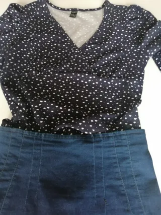 Falda tubo y camiseta Shein