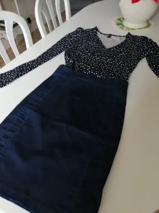 Falda tubo y camiseta Shein