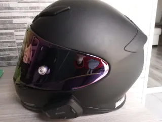 Casco Shoei NXR Negro Mate + Intercomunicador