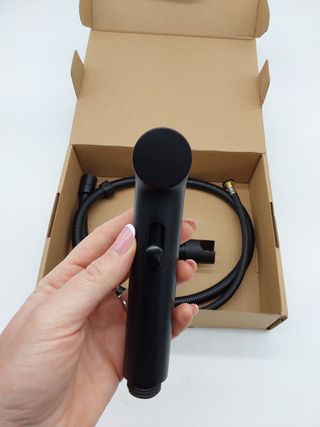 Faustina Bidé Ducha de Mano Conjunto de higiene personal para WC cuarto de baño, Grifo de Fijación con Pistola de Pulverización