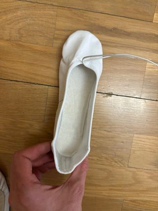 Sandalias ballet blancas