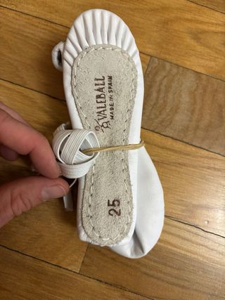 Sandalias ballet blancas