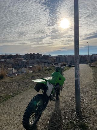 Kawasaki KX Motocross Verde