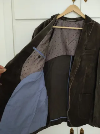 Chaqueta aterciopelada marrón