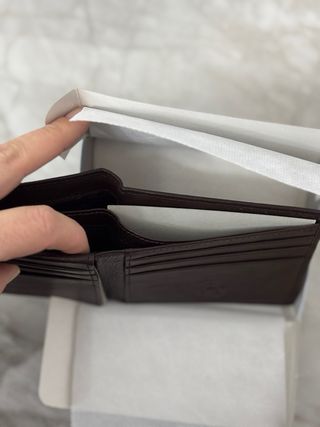 Cartera Real Madrid Piel 100% Marrón