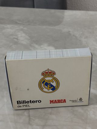 Cartera Real Madrid Piel 100% Marrón