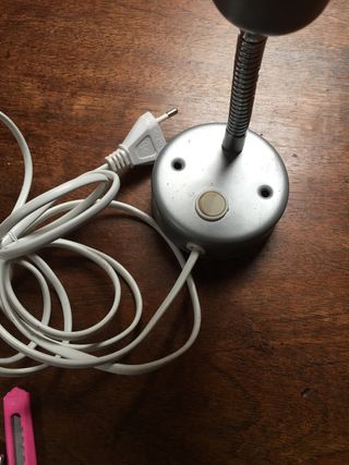 Aplique/foco de pared orientable gris