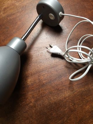 Aplique/foco de pared orientable gris