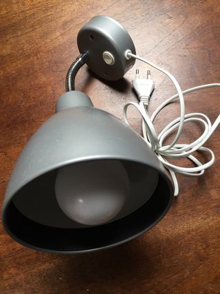 Aplique/foco de pared orientable gris