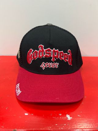 Gorra Trucker Godspeed 4Ever Negra y Roja
