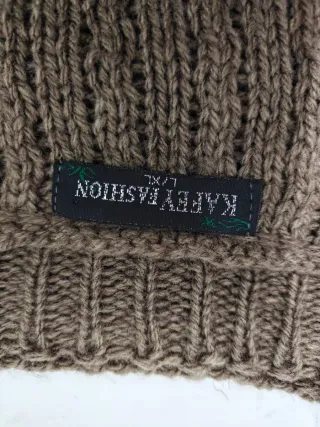 Cárdigan/chaleco de punto marrón