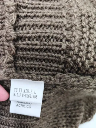 Cárdigan/chaleco de punto marrón