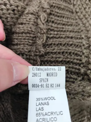 Cárdigan/chaleco de punto marrón