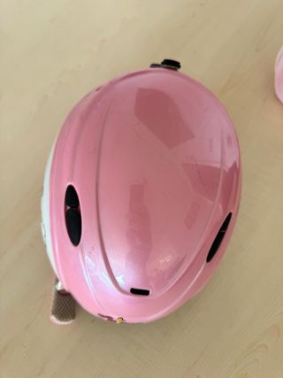 Casco de Nieve Infantil Hello Kitty Rosa