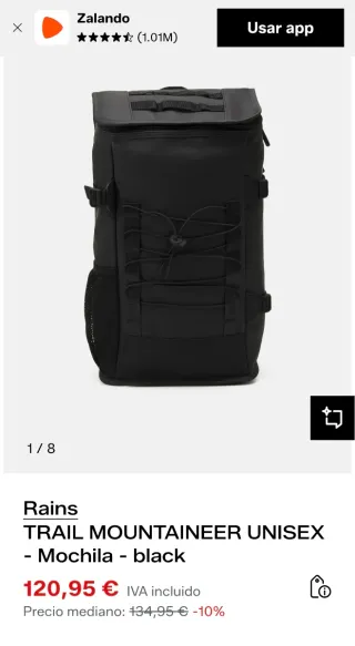 Mochila Rains Trail Mountaineer Negra