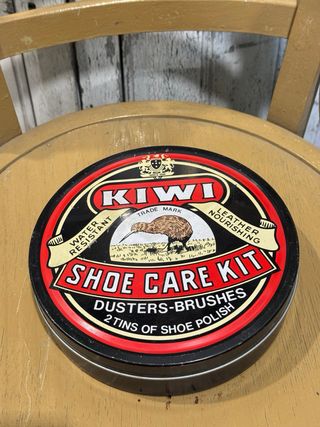 Kit Vintage Lata Kiwi Cuidado Calzado