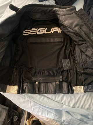 Chaqueta de cuero Segura moto mujer