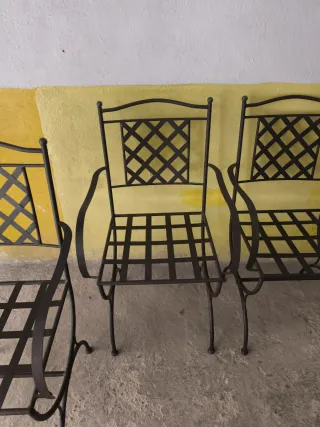 6 Sillas Hierro Jardín