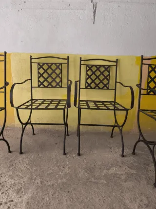6 Sillas Hierro Jardín