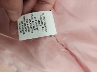 Chaqueta Tweed rosa.