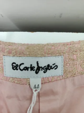 Chaqueta Tweed rosa.