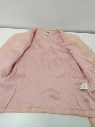 Chaqueta Tweed rosa.