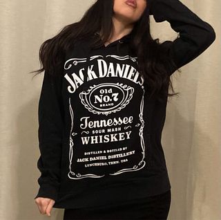 Felpa Jack Daniel's Old No.7 Nera