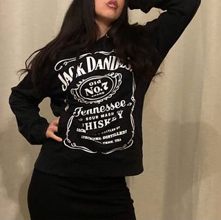 Felpa Jack Daniel's Old No.7 Nera