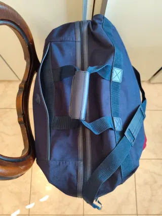 Borsone da viaggio Ralph Lauren blu con tracolla