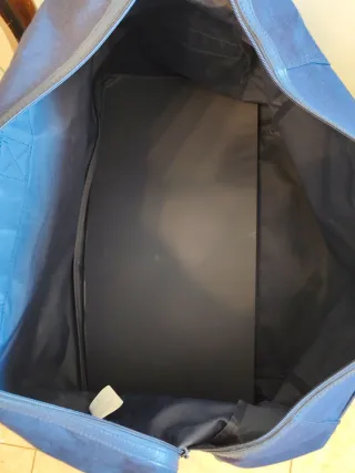 Borsone da viaggio Ralph Lauren blu con tracolla