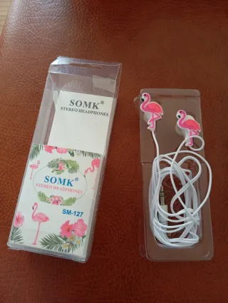 Auriculares Flamingo Rosa